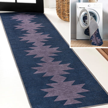 Chayton Minimalist Geometric Machine-washable Area Rug